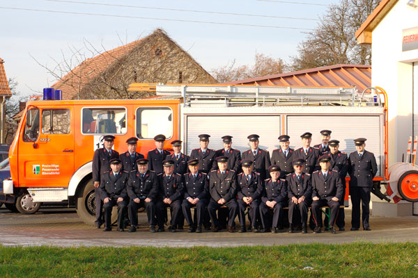 Die Kameraden der Ebendörfler Freiwilligen Feuerwehr.